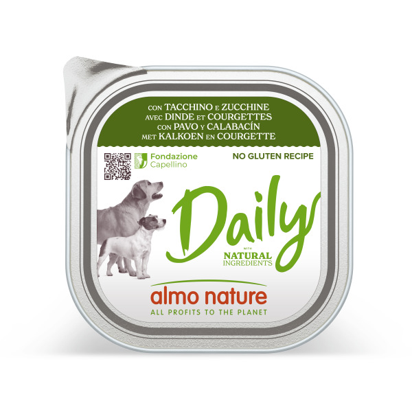 Almo Nature PFC Dog Daily Menu with Turkey and Zucchini 300 gr.